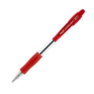 CANETA SUPER GRIP 0.7MM - VERMELHO - CX 12 - PILOT