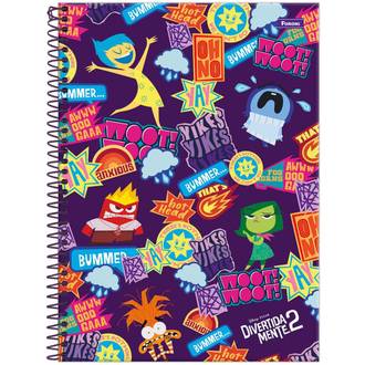 CADERNO UNIV CAPA DURA 1X1 80FLS - 3390950 - DIVERTIDA MENTE - UN - FORONI