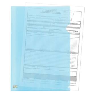 PASTA EM L A4 BREEZE 810PP - AZUL - UN - DAC