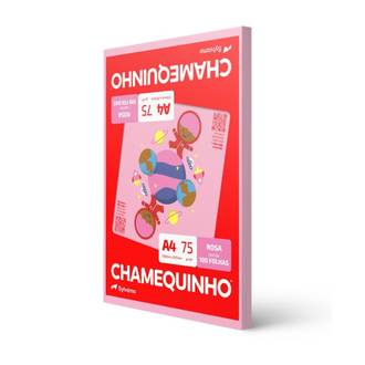 PAPEL CHAMEQUINHO  75G 100FLS - ROSA - UN - CHAMEX