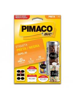 ETIQUETA PRETA A5 935255 - UN - PIMACO