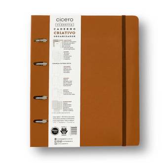 CADERNO ARGOLADO CLASSICA 17X24 / CARAMELO 2382 - UN - CICERO