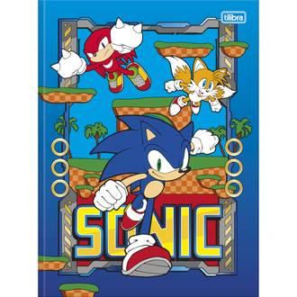 CADERNO BROCHURAO CAPA DURA 80FLS - SONIC - UN - TILIBRA