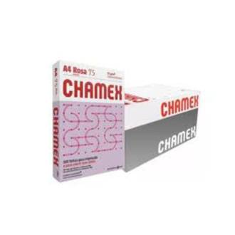 PAPEL CHAMEX COLOR 75G 500FLS - ROSA - CX 5 - CHAMEX