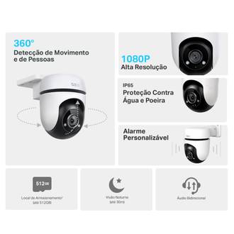 CAMERA DE SEGURANCA EXTERNA WIFI FULL HD - TAPO C500 - BRANCO - UN - TP-LINK