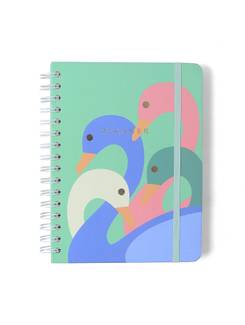 PLANNER PERMANENTE CLASSICO E A5 / CISNE FLORAL - UN - CICERO