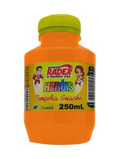 TINTA GUACHE 250ML  - LARANJA - PCT 3 - RADEX