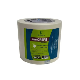 FITA ADESIVA CREPE 24X50 - 3057 - UN - KORETECH