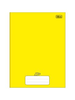 CADERNO BROCHURAO CAPA DURA 96FLS - D+ - AMARELO - UN - TILIBRA