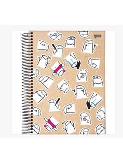 CADERNO UNIV CAPA DURA 10X1 160FLS - FLORK - PCT 4 - JANDAIA