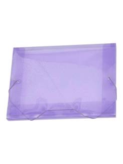 PASTA ELASTICO PLASTICA 2CM OFICIO - 1022 - LILAS - PCT 10 - ACP