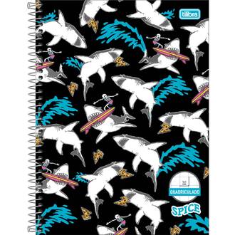 CADERNO UNIV CAPA DURA 1X1 80FLS - QUADRICULADO - SPICE - PCT 4 - TILIBRA