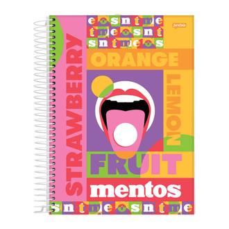 CADERNO UNIV CAPA DURA 10X1 160FLS - MENTOS - PCT 4 - JANDAIA