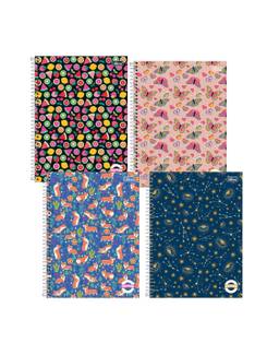 CADERNO UNIV CAPA DURA 10X1 160FLS - PEPPER FEM - UN - TILIBRA