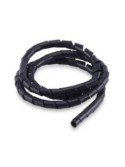 ORGANIZADOR DE CABOS 12MM 1,5M - PRETO - UN - FORCE LINE