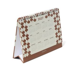 CALENDARIO ANUAL BOSSA NOVA 20X15 - CARAMELO - UN - CICERO