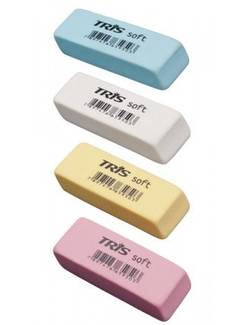 BORRACHA SOFT CORES SORTIDAS - 659497 - UN - TRIS