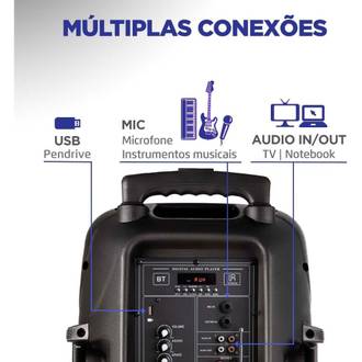 CAIXA DE SOM BT 550W-  CONNECT POWER PLUS-  CM-550 - PRETO - UN - MONDIAL