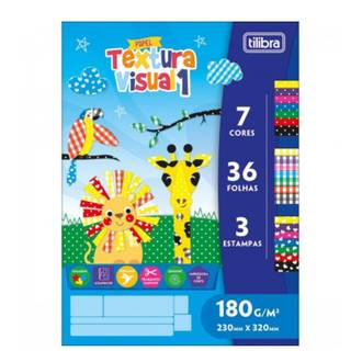 BLOCO TEXTURA VISUAL 1 36FL - 180G - 7 CORES - PCT 4 - TILIBRA