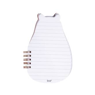 CADERNO PAUTADO CAPA DURA 80FLS - NB - ZOO - UN - BRW