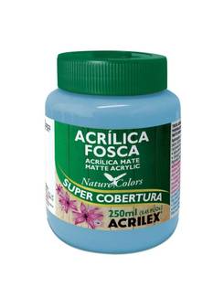 TINTA ACRILICA FOSCA 250ML  - AZUL CELESTE - PCT 3 - ACRILEX