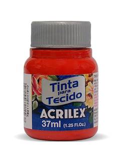 TINTA TECIDO FOSCA 37ML 04140 - VERM TER - UN - ACRILEX