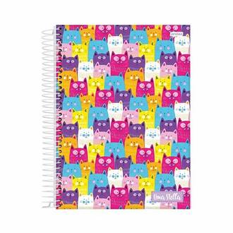 CADERNETA 1/8 CAPA DURA 80LFS - ESPIRAL / 74922-77 - STELLA - UN - JANDAIA