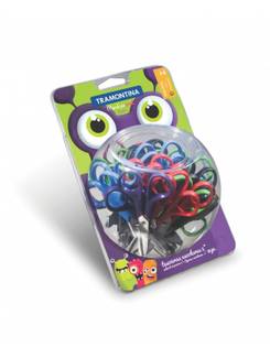 TESOURA ESCOLAR 4 POL CORES 25999/410 - UN - TRAMONTINA