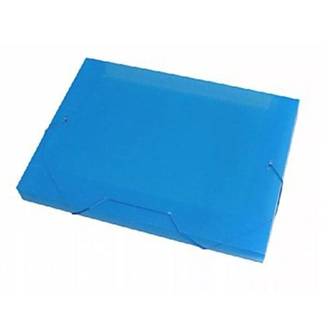 PASTA ELASTICO PLASTICA 4CM OFICIO - 1024 - AZUL - PCT 10 - ACP