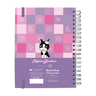 CADERNO UNIV SMART 10X1 160FLS - 5544 - REBECCA BONBON - UN - DAC