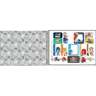 CADERNO DESENHO CAPA DURA 80FLS - ESPIRAL - SONIC - PCT 4 - TILIBRA