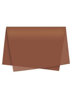 PAPEL SEDA 48X60CM - MARROM - PCT 100 - RIDET