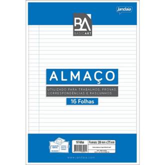 PAPEL ALMACO PAUTADO 16FLS - UN - JANDAIA