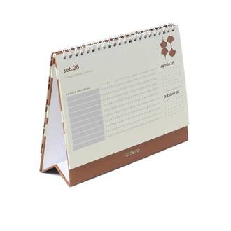 CALENDARIO ANUAL BOSSA NOVA 20X15 - CARAMELO - UN - CICERO