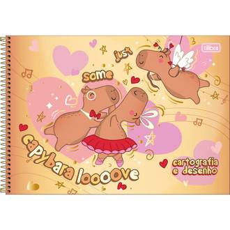 CADERNO DESENHO CAPA DURA 80FLS - ESPIRAL - 359441 - CAPYCLUB - UN - TILIBRA