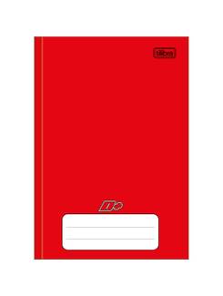 CADERNO 1/4 BROCHURA CAPA DURA 96FLS - D+ COLOR - VERMELHO - UN - TILIBRA