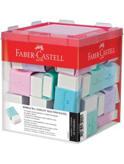 BORRACHA MAX TONS PASTEL 7024MAR - CX 24 - FABER