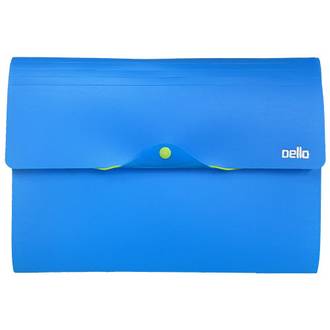 PASTA SANFONADA A4 12 DIVISORIAS FULL COLOR- 6107 - AZUL - UN - DELLO