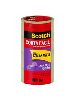 FITA EMPACOTAMENTO 45X40 - CORTA FACIL - TRANSPARENTE - PCT 4 - 3M