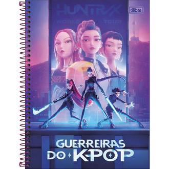 CADERNO UNIV CAPA DURA 10X1 160FLS - 399698 - GUERREIRAS KPOP - UN - TILIBRA