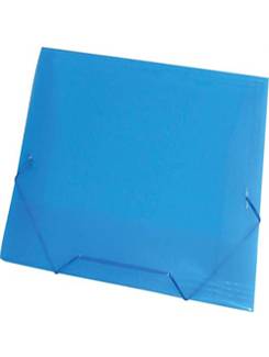 PASTA ELASTICO PLASTICA OFICIO - 1021 - AZUL - PCT 10 - ACP
