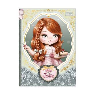 CADERNO COLEGIAL COSTURADO 160FLS - 383902 - JOLIE - UN - TILIBRA