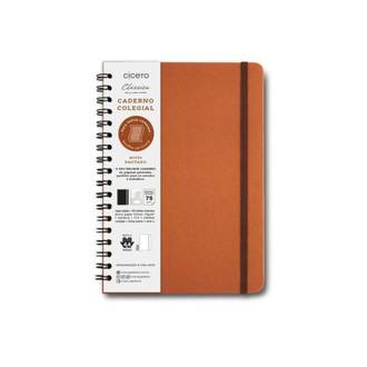 CADERNO ESPIRAL CAPA DURA CLAS 80FLS / CARAMELO 1811 - UN - CICERO
