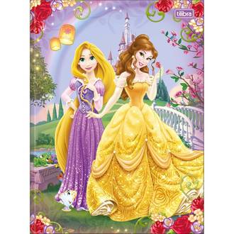 CADERNO BROCHURAO CAPA DURA 80FLS - 308811 - PRINCESAS - UN - TILIBRA