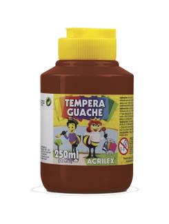 TINTA GUACHE 250ML  - MARROM - UN - ACRILEX