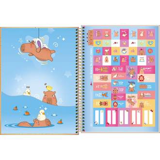 CADERNO UNIV CAPA DURA 10X1 160FLS - CAPYCLUB - UN - TILIBRA