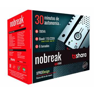 NOBREAK 700VA - BIVOLT UPS MINI - 6 TOMADAS - 4541 - UN - TS SHARA