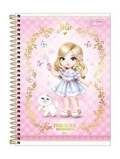 CADERNO UNIV CAPA DURA 10X1 160FLS - 308544 - JOLIE - PCT 4 - TILIBRA