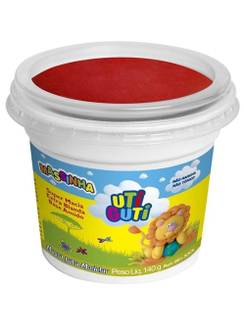 MASSA P/MODELAR SOFT 140G  - VERMELHO - UN - UTI GUTI