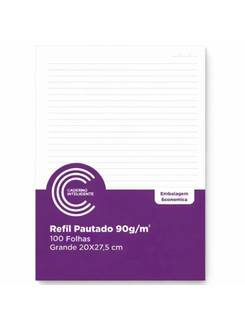 REFIL PAUTADO 90G GRANDE CIRG4079-P/CADERNO INTELIGENTE - UN - CADERNO INTELIGENTE